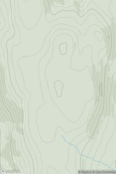 Thumbnail image for Beinn Bhreac [Loch Fyne to Bute and the Firth of Clyde] [NS053763] showing contour plot for surrounding peak